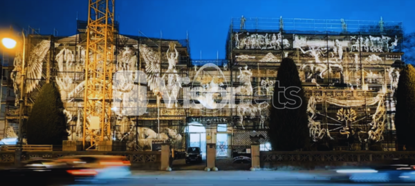 Chrysalis, el proyecto del artista Gonzalo Borondo en el Museo Villa Stuck (Múnich) con las redes mosquiteras de Visornets