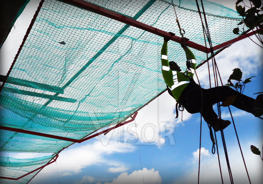 Visor Redes de seguridad - Instalación de Rede de seguridad para construcción